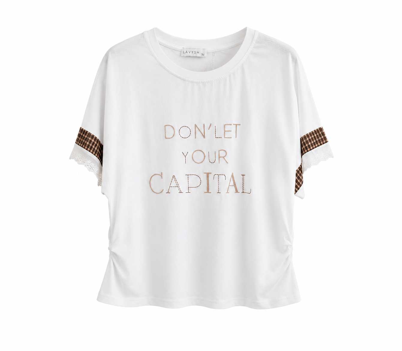 T-shirt Donna "Don't Let Your Capital"