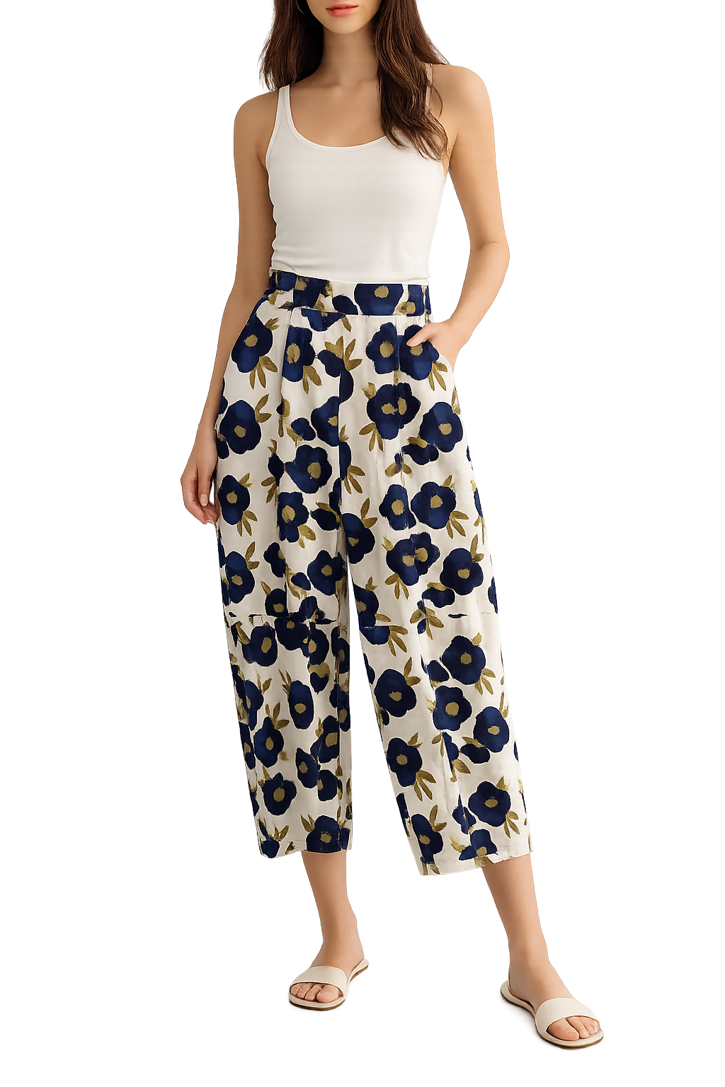 Pantalone Palazzo Floreale Donna