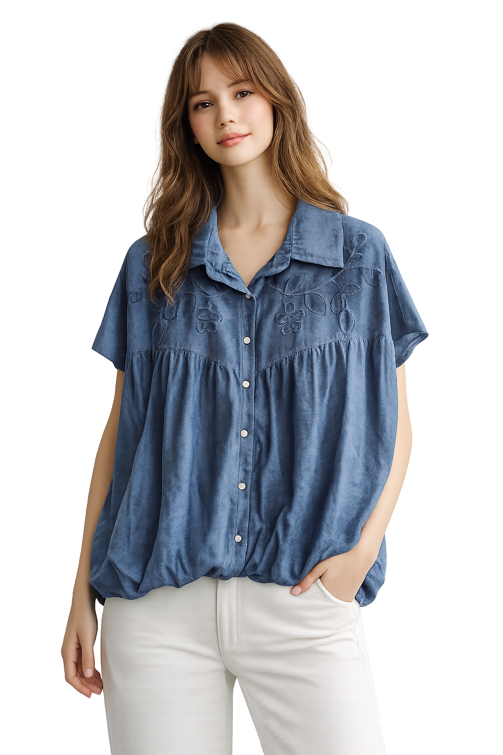Camicia donna in tessuto