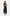 Completo Nero Ricamato con Top Crop e Pantalone Palazzo
