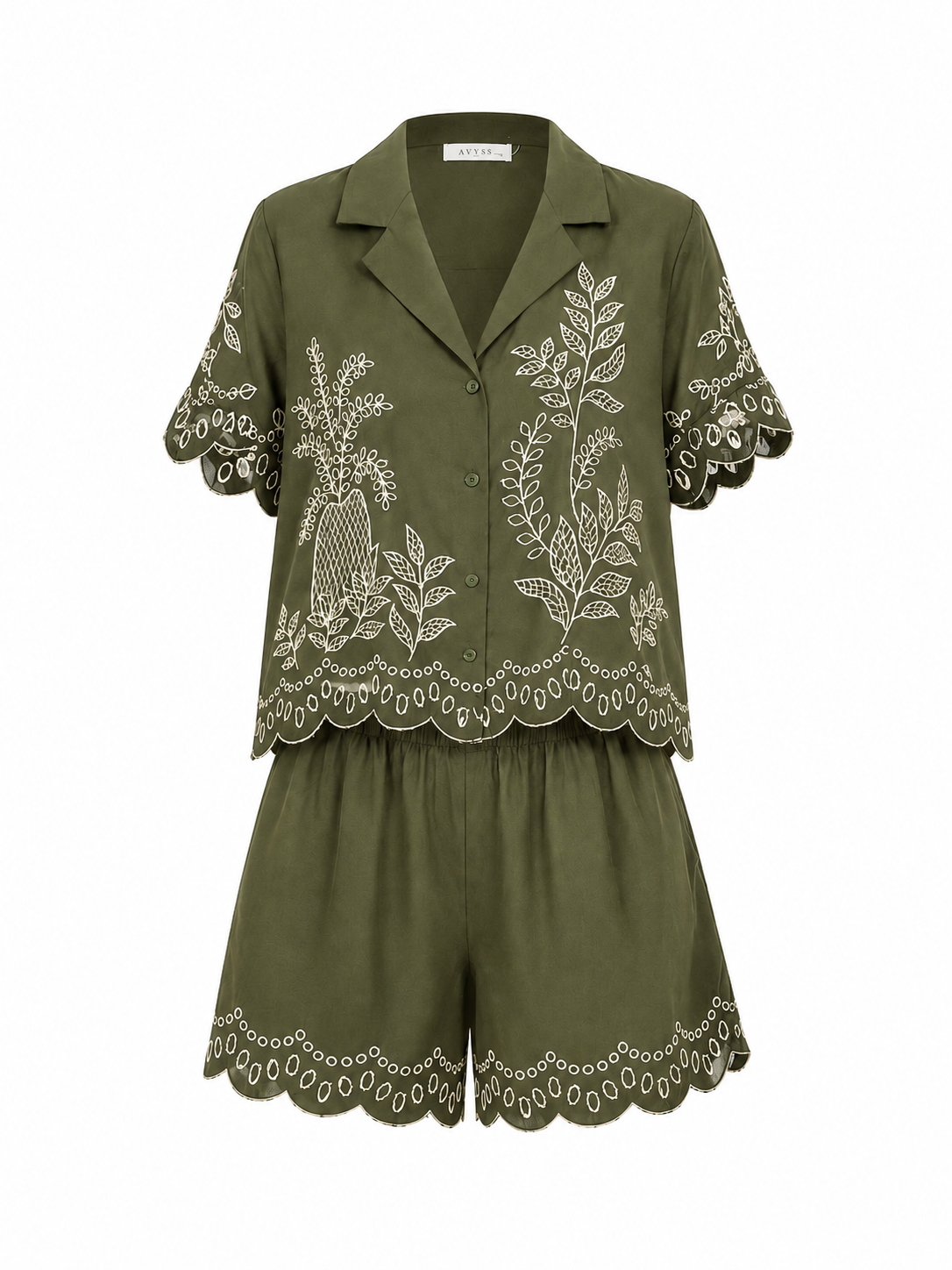 Completo Donna con Ricami Floreali