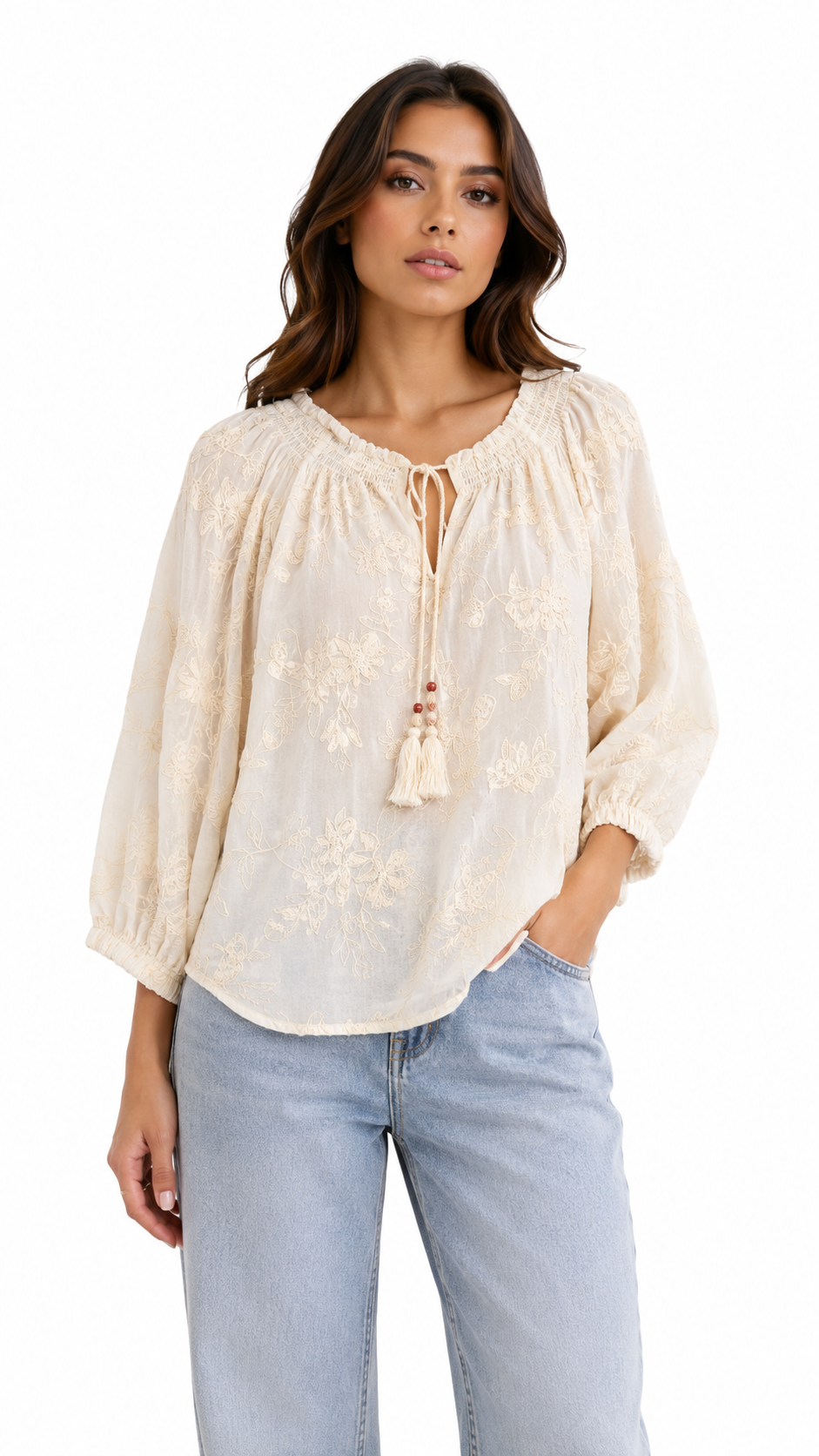 Blusa Ricamata