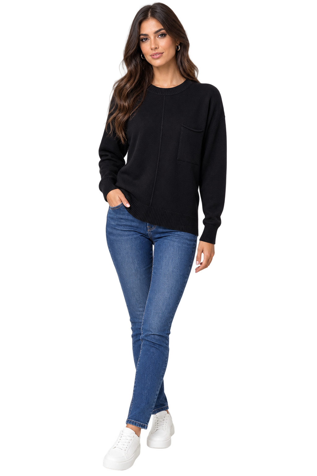 Maglia Girocollo con Taschino – Linea Minimal