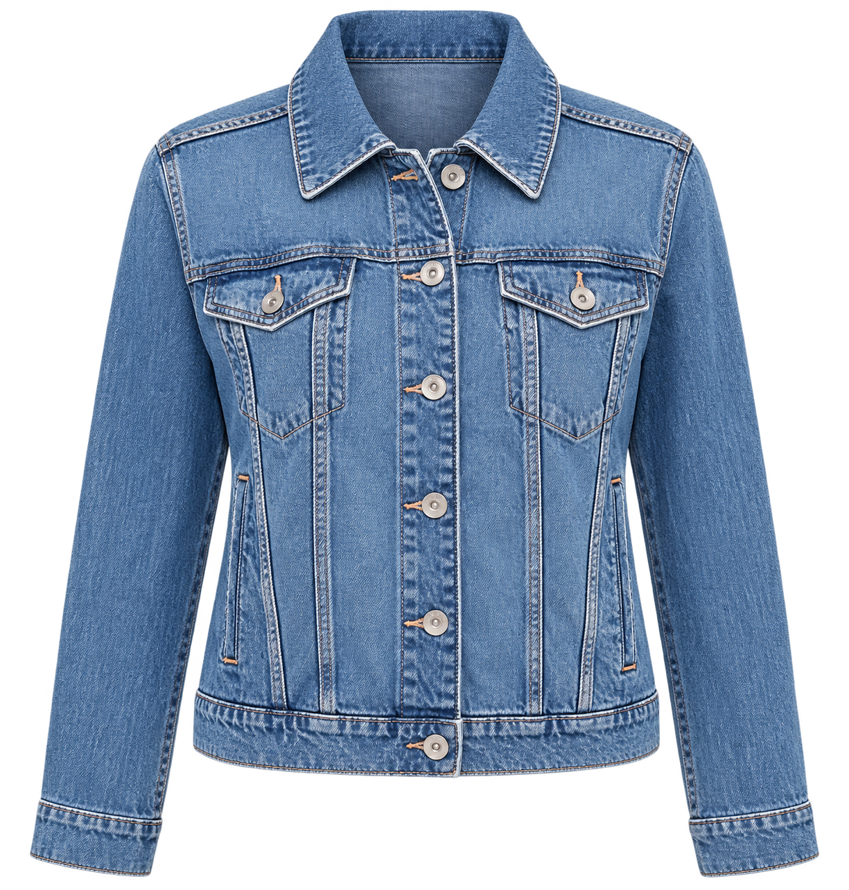 Giacca Denim Donna dal Taglio Classico