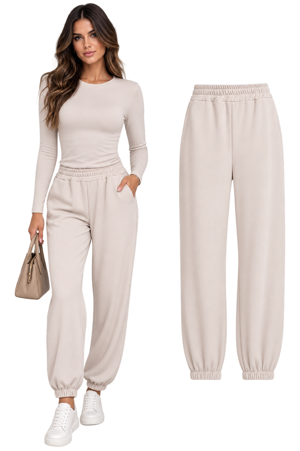 Pantalone Jogger Elegance con Vita Elasticizzata