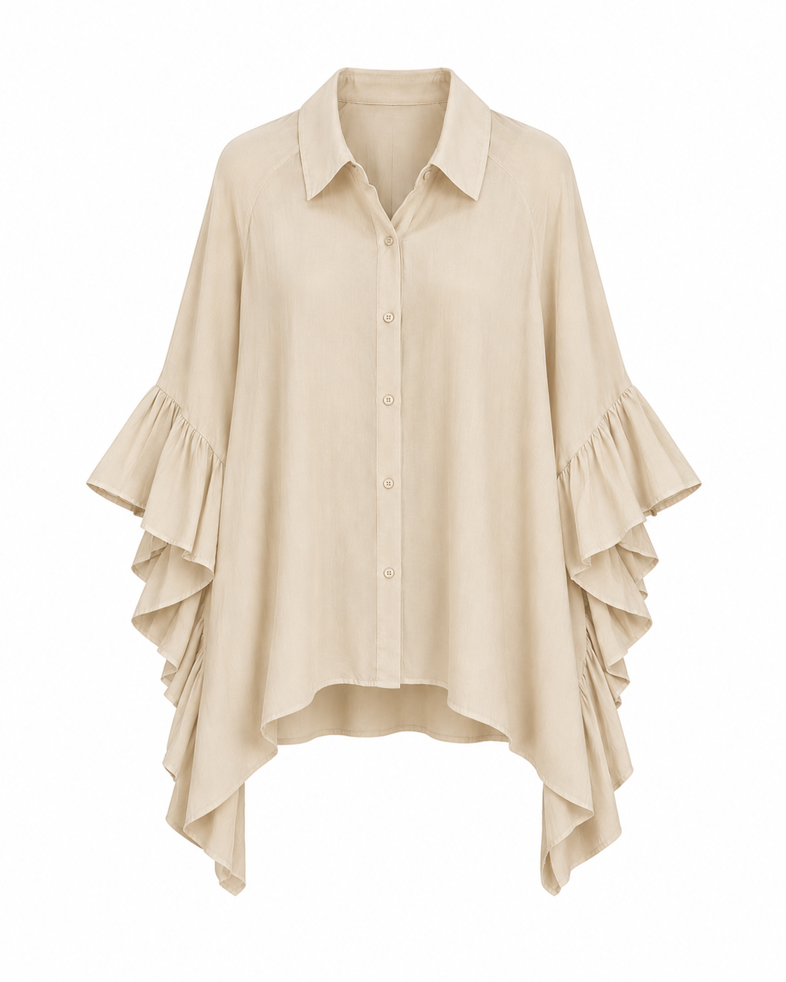Camicia con Maniche Volant