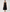 Coordinato gilet e gonna lunga neri con roselline