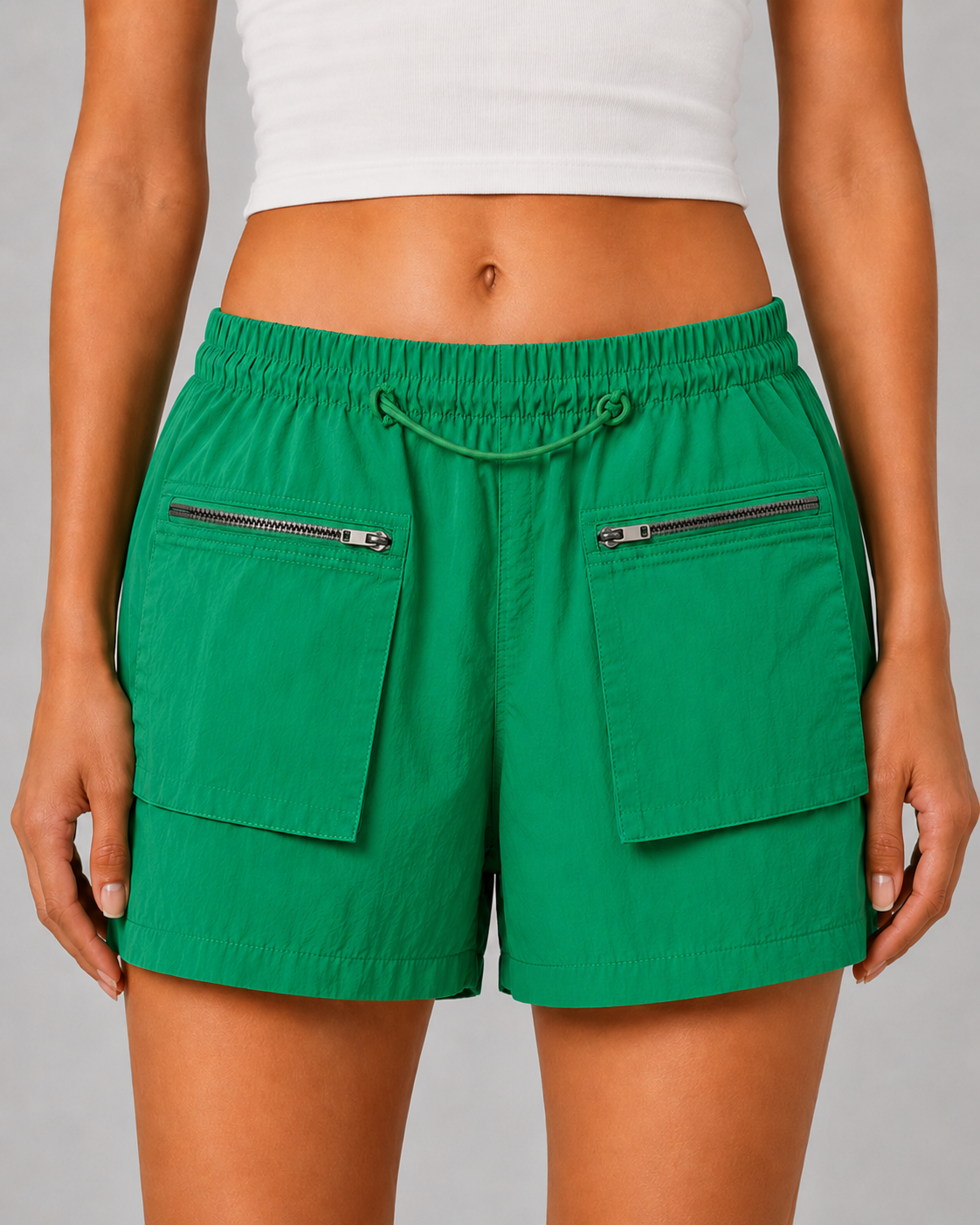 Shorts cargo con tasche zip